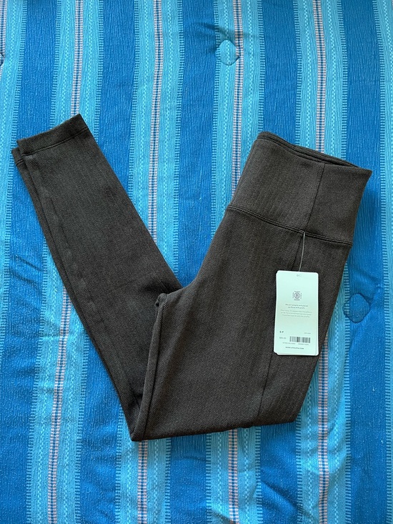 Athleta Pants - Athleta Dark Brown Herringbone Leggings-Size SP